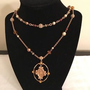 Carolee  Goldtone Extra Long Pendent Necklace